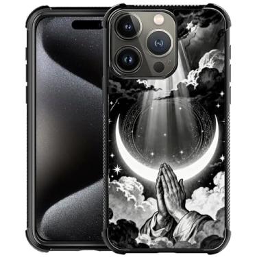Imagem de ZHEGAILIAN Capa compatível com iPhone 16 Pro, moldura de TPU macio, proteção de cantos reforçados, à prova de choque, capa traseira compatível com iPhone 16 Pro, capa para homens/mulheres - oração