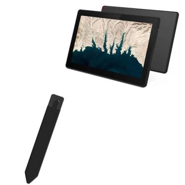 Imagem de BoxWave Bolsa Stylus compatível com tablet Lenovo 10e Chromebook - Stylus PortaPouch, suporte para caneta Stylii portátil autoadesivo - Preto