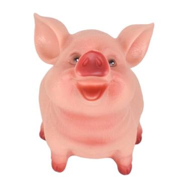 Imagem de Cofrinho fofo de resina de porco para todas as idades, presente de aniversário e decoração de casa (P)