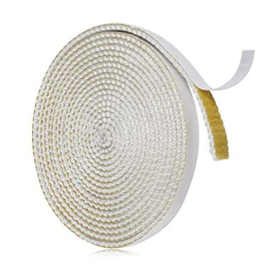 Imagem de Fita de vedação de substituição de lareira, 3 m x 1 cm resistente ao calor, vedação de corda de fibra de vidro, vedação de corda de fibra de vidro, gaxeta de porta de fogão impregnada, acessórios de