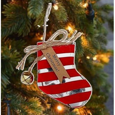 Imagem de Enfeites de árvore de pelúcia, desenho animado de urso de rena, boneco de neve, Papai Noel, decoração de tecido macio com laço, tamanho compacto para decoração sazonal de casa para temporada de férias