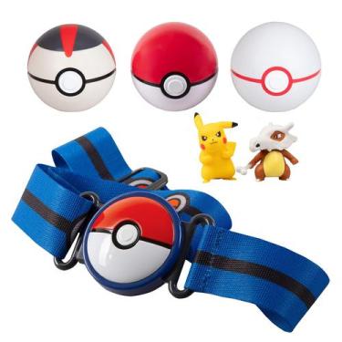 Imagem de Conjunto de cintos Clip 'N' Go com 3 Pokébolas e 2 bonecos - Pokémon