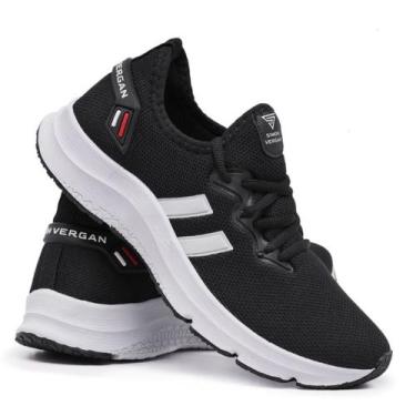 Imagem de Tênis Esporte Masculino Academia Treino Tramado Cadarço Sola Leve Conf