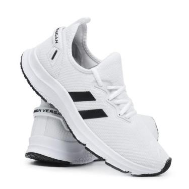 Imagem de Tênis Esporte Masculino Academia Treino Tramado Cadarço Sola Leve Conf