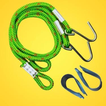 Imagem de Corda Cabo Extensor Alongador mais Protetor de punho | Rede De Descanso e Dormir | (KIT Corda 100cm + Protetor de Punho) | 5 PONTOS@ (Verde, 100cm)