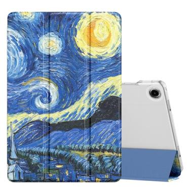 Imagem de MoKo Capa para Galaxy Tab A9+/A9 Plus 27.9 cm 2023, capa protetora inteligente de suporte fino com capa traseira translúcida de policarbonato rígido para tablet Tab A9 Plus (SM-X210/X216/X218