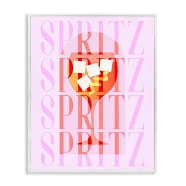 Imagem de Stupell Industries Arte giclée emoldurada preta retrô pastel spritz, design por Lil' Rue, 76 x 61 cm