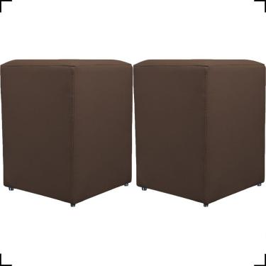 Imagem de Kit 2 Puff Dado Decorativo Para Sala Recepção Penteadeira Material Sintético Cores