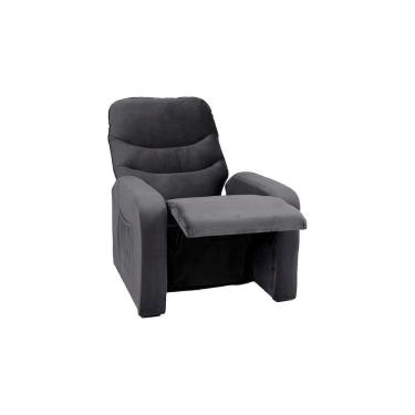 Imagem de Poltrona Do Papai Reclinável Confortavél Punto Matrix Veludo Cinza