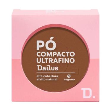 Imagem de Pó Compacto Ultrafino 9g Dailus Acabamento Suave e Controle De Brilho D11 Escuro