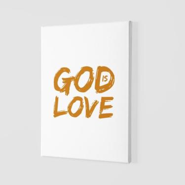 Imagem de Quadro Placa Decorativa - Frase God Is Love (deus é Amor)
