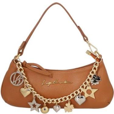 Imagem de Bolsa Baguete em Couro Lucky Charms Luiza Barcelos 77770965-Feminino