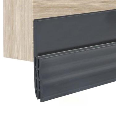 Imagem de aqxreight Faixa de Porta de Borracha de Silicone Premium de 100 Cm Com Suporte Autoadesivo – Vedação de Porta Eficaz para Redução de Ruído e Eficiência Energética para Lacunas de até 28 Mm