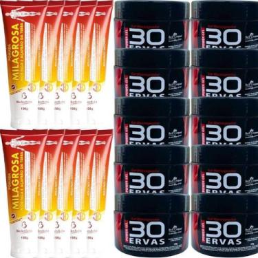 Imagem de Atacado 10 Gel 30 Ervas Power 300G + 10 Pomada Milagrosa - Bio Instint