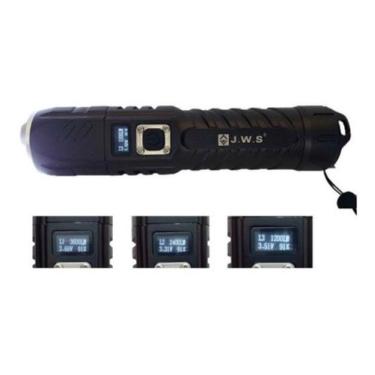 Imagem de Lanterna Tática Militar Led P90 Ws-607 Com Visor Digital  Recarregavel