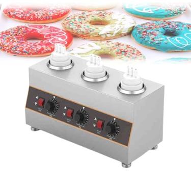 Imagem de CNAOHGHN MáQuina De ConservaçãO De Geleia E Queijo Com Bomba De 650ml, Temperatura AjustáVel De 30 A 85°C,2 MéTodos De Aquecimento Para Fondue E Sobremesas