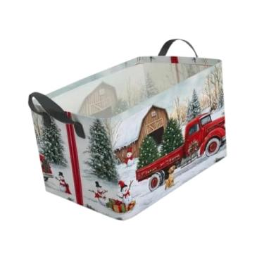 Imagem de IEUDNS Cesto de armazenamento de Natal, cesto de roupa suja, organizador de brinquedos, organizador de armazenamento para lavanderia, Boneco de Neve