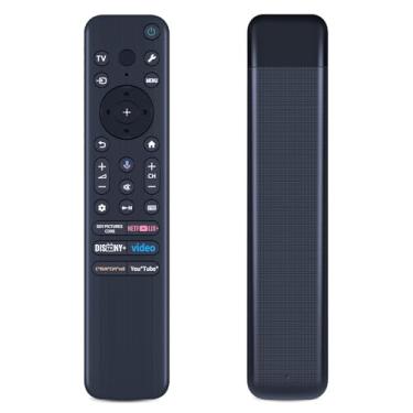 Imagem de RMF-TX920U Controle remoto de voz de substituição para TVs Sony 2024, controle remoto retroiluminado compatível com a série de TV Sony Bravia