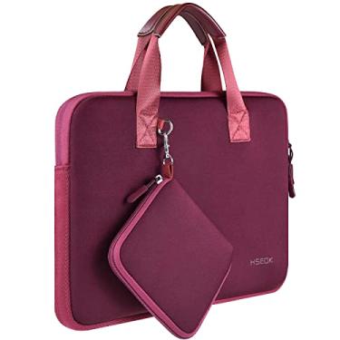 Imagem de Hseok Capa para laptop de 13,3 a 14 polegadas com bolsa pequena, bolsa de neoprene para computador compatível com MacBook Pro de 14 polegadas M4/M3/M2/M1 2025-2021, Mac Air/Pro de 13,3 polegadas e a