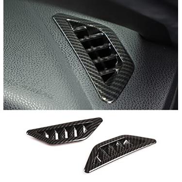 Imagem de KELEIMAI Acessórios de carro adequados para Subaru BRZ Toyota 86 2012-2020 painel de instrumentos guarnições tampa de moldura de saída de ar (estilo fibra de carbono) ABS 2 peças