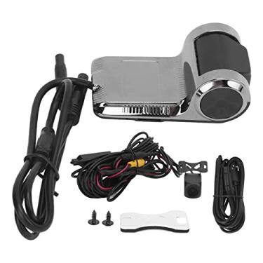 Imagem de Cryfokt Gravador de Condução DVR HD para Carro para Navegação, Lentes Duplas Traseiras Dianteiras de Detecção de Movimento para Todos Os Veículos, Gravação de Loop ADAS Dash Cam para Uma Direção