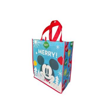 Imagem de Legacy Licensing Partners Sacola grande reutilizável colecionável de Natal Mickey Mouse da Disney