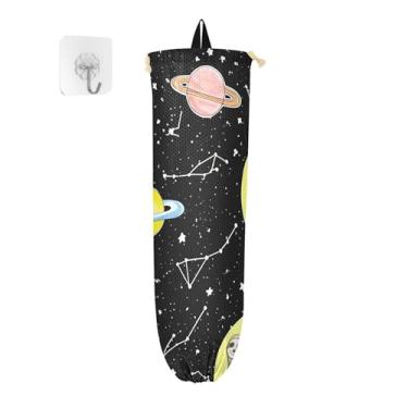 Imagem de xigua Cute Sloths Suporte de plástico para saco de parede com cordão, pacote com 2, organizador de sacolas de supermercado reutilizável para bolsas, meias, roupas íntimas e gravatas