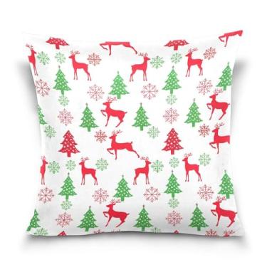 Imagem de Burbuja Capas de almofada 45,7 x 45,7 cm, capa de almofada de veludo macio de árvore de inverno decorativa para sofá, sala de estar, quarto