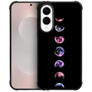 Imagem de CARLOCA Capa para Samsung Galaxy S25 Edge, design de mudança de lua cheia à prova de choque com airbag de 4 lados, capa protetora de TPU antiarranhões e antiderrapante para homens e mulheres