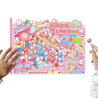 Imagem de Autocolantes DIY Casa Em Miniatura | Autocolantes para Caderno com Efeito 3D, Para Capa De Telemóvel - Para Crianças Adolescentes Adultos Amantes De Artesanato Lembrança Festa