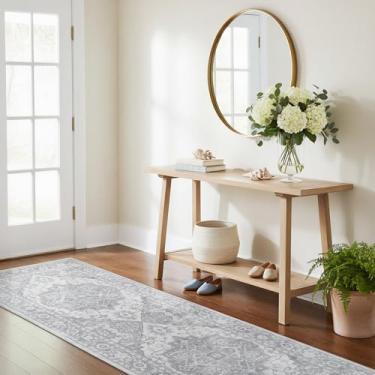 Imagem de GRANNY SAYS Tapete para corredores antiderrapante, tapete lavável para chão de cozinha, corredor de carpete para entrada, lavanderia, tapetes de cozinha longos 5 x 15 com suporte de borracha, tapete