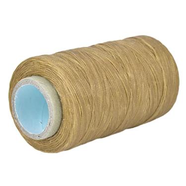 Imagem de AUNMAS Linha Encerada 150D 250 Metros, Ferramenta de Costura Manual de Poliéster de 1 Mm para Artesanato Em Couro, Encadernação, Reparo de Miçangas, Projetos DIY, Cor da Natureza (Prata)