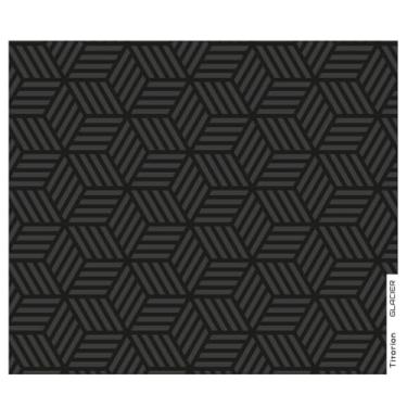 Imagem de Mouse Pad Gamer de Vidro SPEED GLACIER Profissional 49x42 Premium Branco Preto Hexágono Titorion (Preto Hexágono)