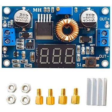 Imagem de Módulo de fonte de alimentação ajustável DC-DC 5A com voltímetro