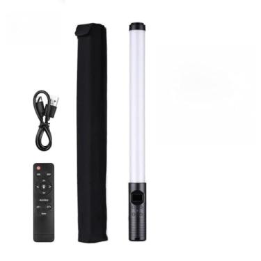 Imagem de Luz LED RGB Portátil com Tripé 2m – Bastão de Iluminação Fotográfica Ajustável CRI 85 para Vídeo, Foto e Lives(Bastão RGB+Controle)
