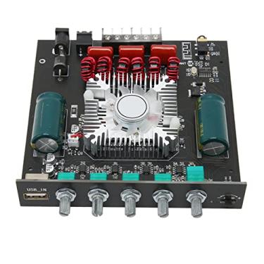 Imagem de SUNGOOYUE Placa Amplificadora TDA7498E 5.0, 2.1 Canais, Potência de Saída de 160 W + 220 W, Construção de Metal PCB Com Controle de Graves e Agudos, Vários Modos de Entrada