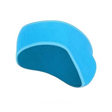 Imagem de Faixa de cabeça de ciclismo, inverno para homens e mulheres, estilo bandana, adequada para corrida, ciclismo e esqui em clima frio (azul)