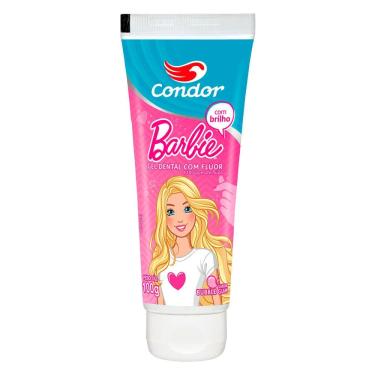 Imagem de Gel Dental Infantil Condor com Flúor Bubble Gum Barbie 100g