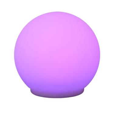 Imagem de VBESTLIFE Luz de Bola Brilhante LED, Lâmpada de Ambiente Recarregável à Prova de água de 5,9 Polegadas e 7 Cores Com Modo de Respiração Gradiente Automático, para Festas na Piscina