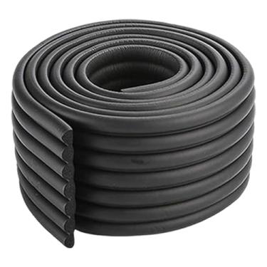 Imagem de DimyFew Proteção de Borda Profissional, Peça de Reposição, Baixa Manutenção, 2 M de Comprimento, para Escadas, Quartos E áreas Externas, Preto, Tamanho real