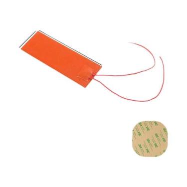 Imagem de Almofada De Aquecimento De Silicone Laranja 12V 220V Impermeável Flexí