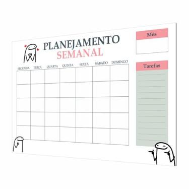 Imagem de Quadro Planner Organizador Tarefas Estudos Avisos Rotina Gestão Semana