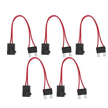 Imagem de Generic Mini Porta-fusível para Carro, Conector Conveniente, Acessórios de Teste de Circuito Automotivo para Veículo Atm 20a 16awg 5 Peças para Oficina de Reparo Automotivo (ACL L 29,2mm)