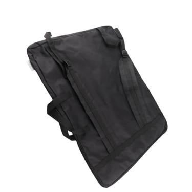 Imagem de Acouto Portfólio Bolsa Prancheta de Desenho Multifuncional Grande 4K Com Transporte Bolsa Suprimentos Desenho de Esboço de Armazenamento (Preto)