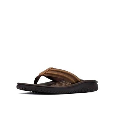 Imagem de Clarks Chinelo masculino Wesley Surf, Couro de cera de abelha, 40
