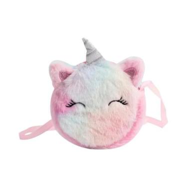 Imagem de Bolsa De Ombro De Pelúcia De Unicórnio Para Meninas, Bolsa De Moda Inf