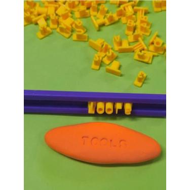 Imagem de Números e letras DIY selos ferramentas artesanais de cerâmica - NONE, 