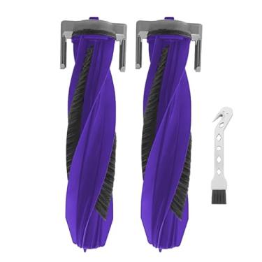 Imagem de Pacote com 2 escovas principais de rolo com escova de limpeza compatível com Narwal Z10 Ultra – Conjunto de pincéis de substituição para limpeza profunda de carpete e piso duro