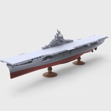 Imagem de MRY-SFW Kit de modelo militar 1/2000 EUA Essex-Class Aircraft Carriers Lake Champlain (CV-39) Casco completo