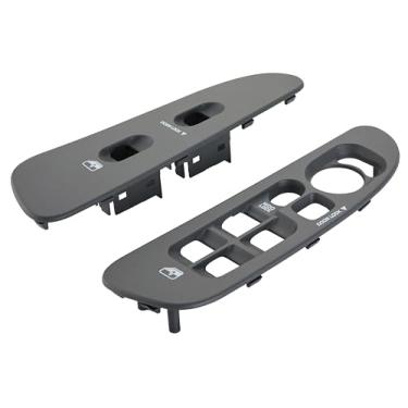 Imagem de ZAPOSTS Painel de interruptor de janela para Dodge Ram 1500/2500/3500 2002-2009, Dakota 2001-2004, Sprinter 2500 2005-2009, painel lateral do motorista e do passageiro bege